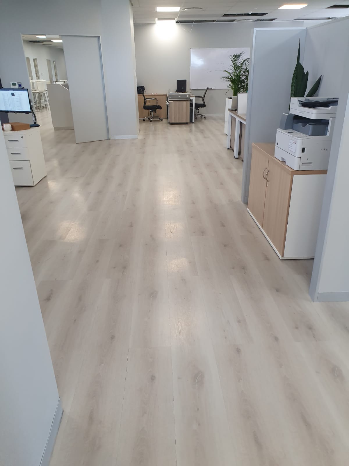 Wooden flooring installation